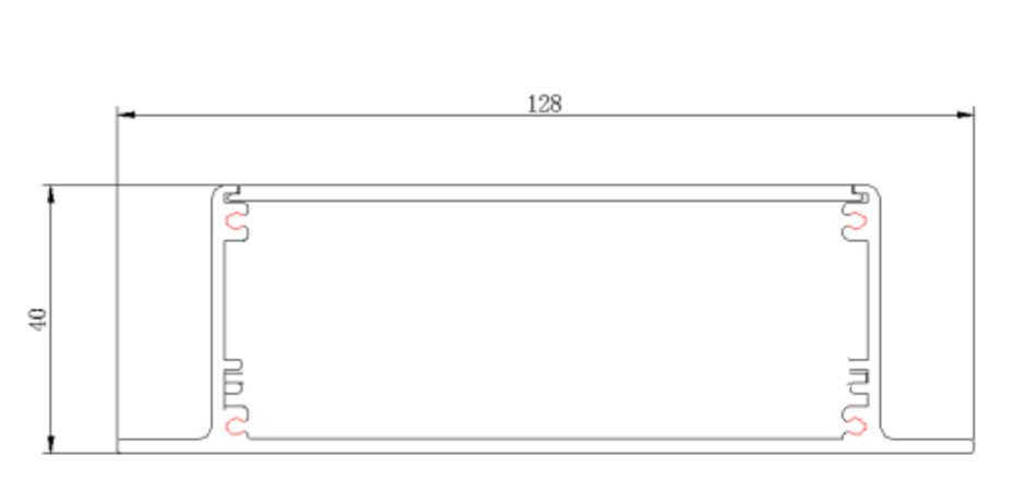 以太網(wǎng)多路采集器：AL-485-DI-NET外形尺寸示意圖_副本